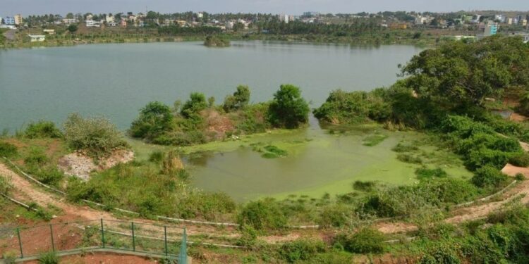 illegal construction Malathalli lake