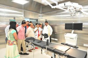 File photo of Karnataka Chief Minister Basavaraj Bommai inspecting a Namma Clinic. (Supplied)