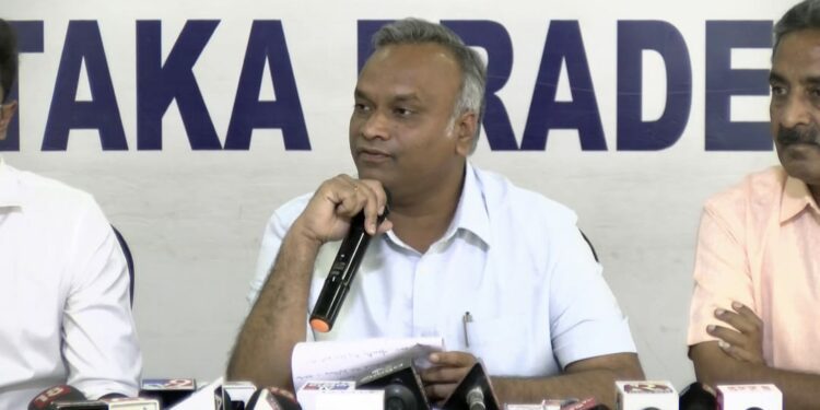 KPCC Communication Chairman and MLA Priyank Kharge accused the ruling BJP government Chief Minister Basavaraj Bommai and his colleagues taking Rs 80 crore kick-back while giving license for the export of Molasses to a Mumbai-based company. (supplied)