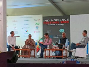 Panel discussion on India's science ambitions at India Science Festival (ISF 2023) held in Hyderabad (R Gopu)