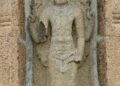 Vishnu, koshta murthi at the temple in Thenneri, Kanchipuram district
