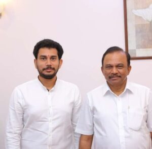 YSRCP MP Magunta Srinivasulu Reddy and his Raghava. 