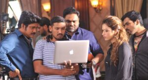 nirajana devaramane on the sets of oopiri