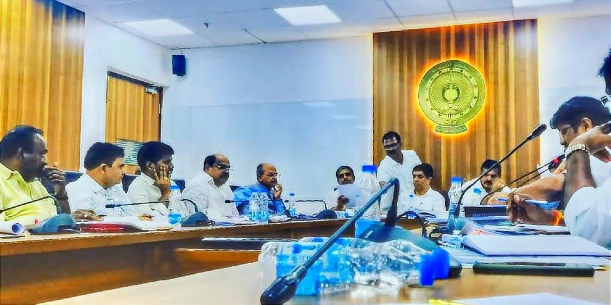 Representatives of the Andhra Pradesh government employees' unions at a meeting with ministers on 7 March, 2023. (Supplied)
