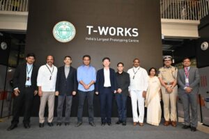 KTR and Foxconn Chairman Young Liu along with other officials at T-works inaugural. India’s 'largest' hardware prototyping centre .