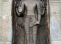 Vishnu, koshta murthi in Thenneri temple built in stone during rule of Kulothunga Chola I