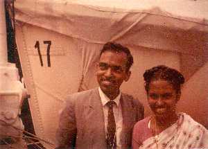 Prof. Gift Siromoney and his wife Rani leaving the US by ship in the late 50s