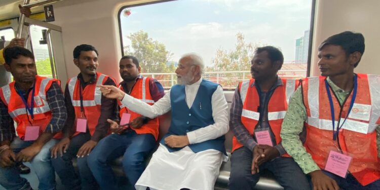 Narendra Modi Metro inaugration