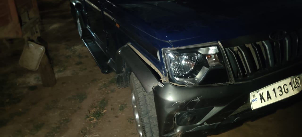 Home Minister's convoy's escort jeep that caused the accident