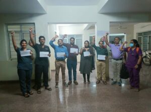 Telangana IMA doctors protest