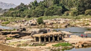 Among the other must-visit places in Hampi are the riverside ruins