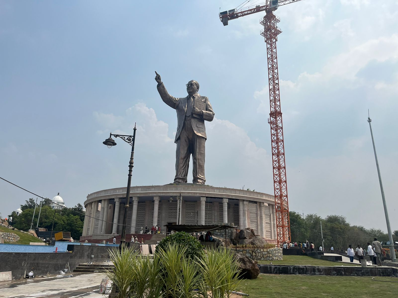 125 foot tall Ambedkar statue in Hyderabad