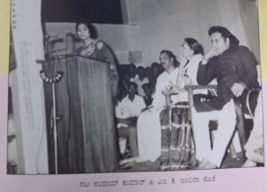 BK Sumithra speaking at a programme