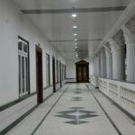 Inside corridor of the new Telangana secretariat.a