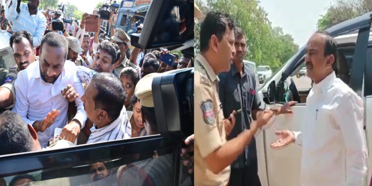 Raghunandan Rao was detained near Bommala Ramaram police station in Yadadri Bhuvanagiri district, Eatala on the outskirts of Hyderabad. (Supplied)