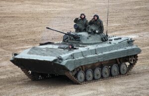 BMP-2 "Sarath" (Chariot of Victory), also known as BMP-II – Indian licence-produced variant of the Russian BMP-2, built at the Ordnance Factory Medak. (Vitaly V. Kuzmin/Wikimedia Commons)
