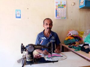 Sudhir Bhandari, a tailor from Kumta