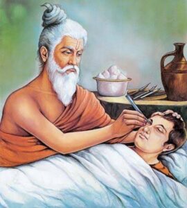 Sushruta, an ancient Indian physician and surgeon, is regarded as the father of modern surgery and is known for his contributions to Ayurvedic medicine