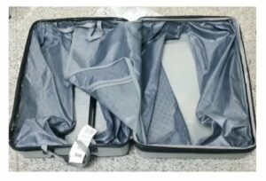 5.9 kilograms of heroin worth ₹41 crore were fitted within the false cavity of the suitcase