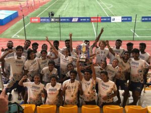 Indian team after winning an Ultimate Frisbee medal.