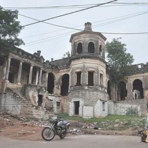 Mahbub Mansion, after a portion collapsed in 2021 due to rains.