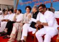 Jharkhand Chief Minister Hemant Soren, right, seated next to Rajasthan Chief Minister Ashok Gehlot. (Supplied)