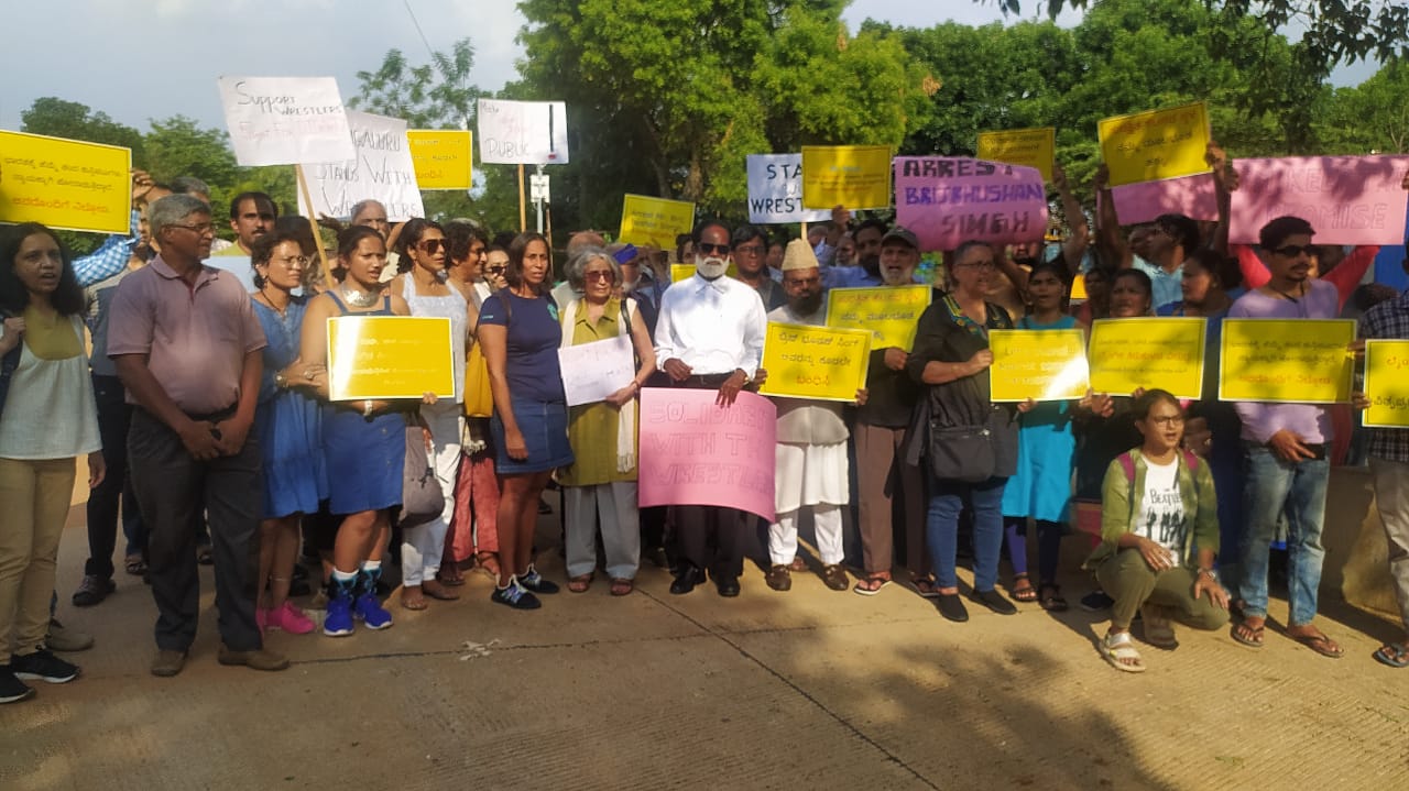 Civil rights activist, sportsperson and citizens stand in solidarity in Bengaluru.