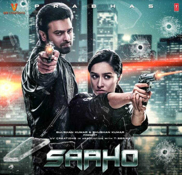 A poster of Saaho