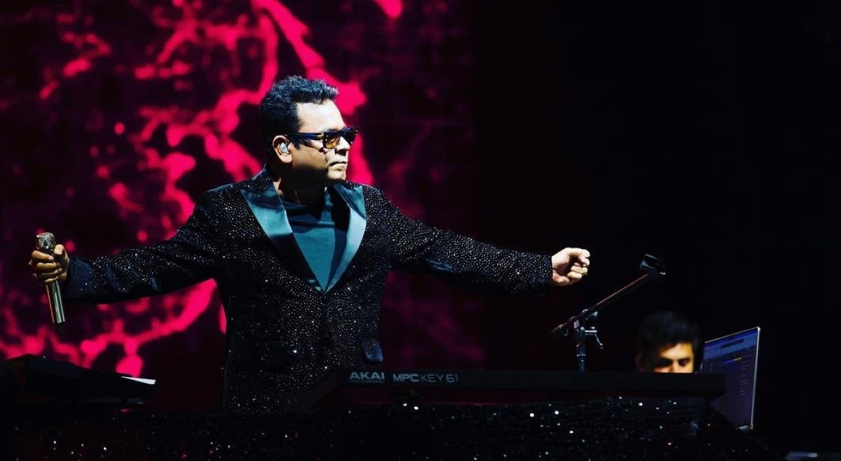 AR Rahman performing at a concert