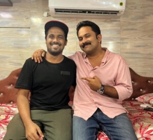 Ahammed Khabeer and Aju Varghese during shoot of KCF