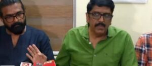 B Unnikrishnan and Najeem Koya addressing press conference