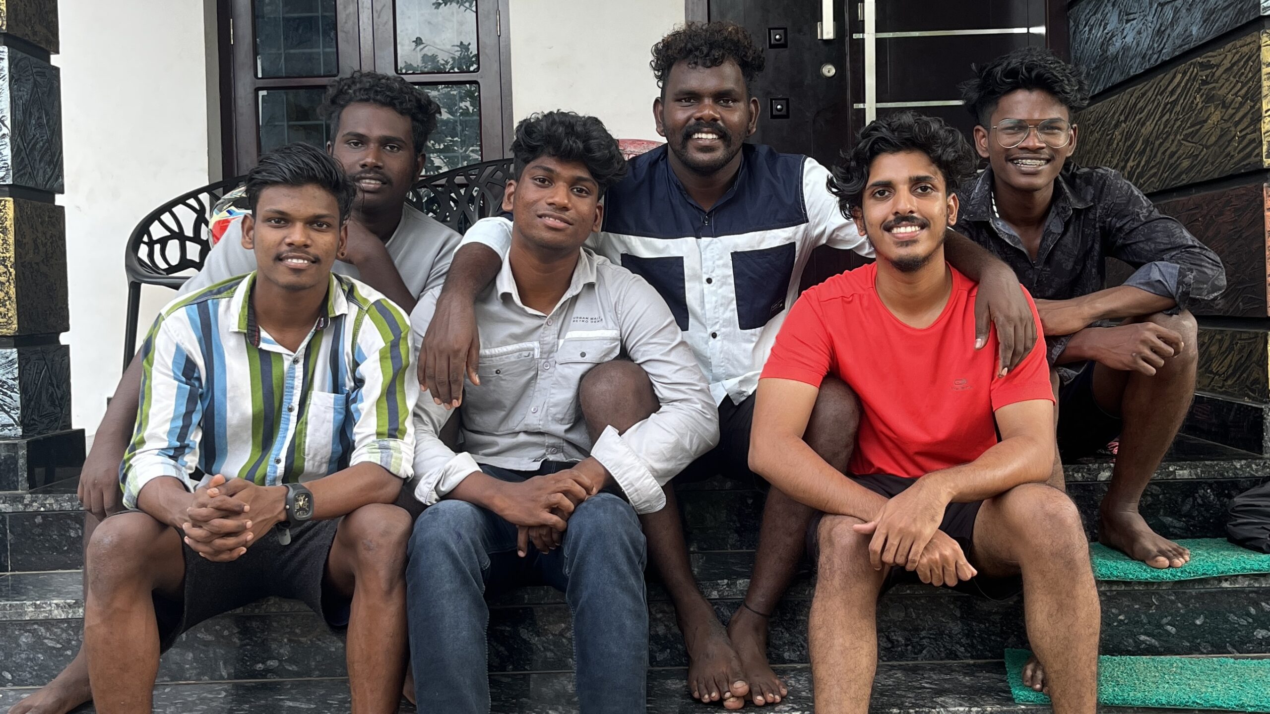 Instagrammer Sarath EB and his friends. (Supplied)