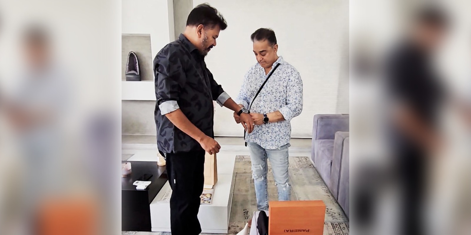 Kamal gifts expensive watch to Indian 2 Director Shankar