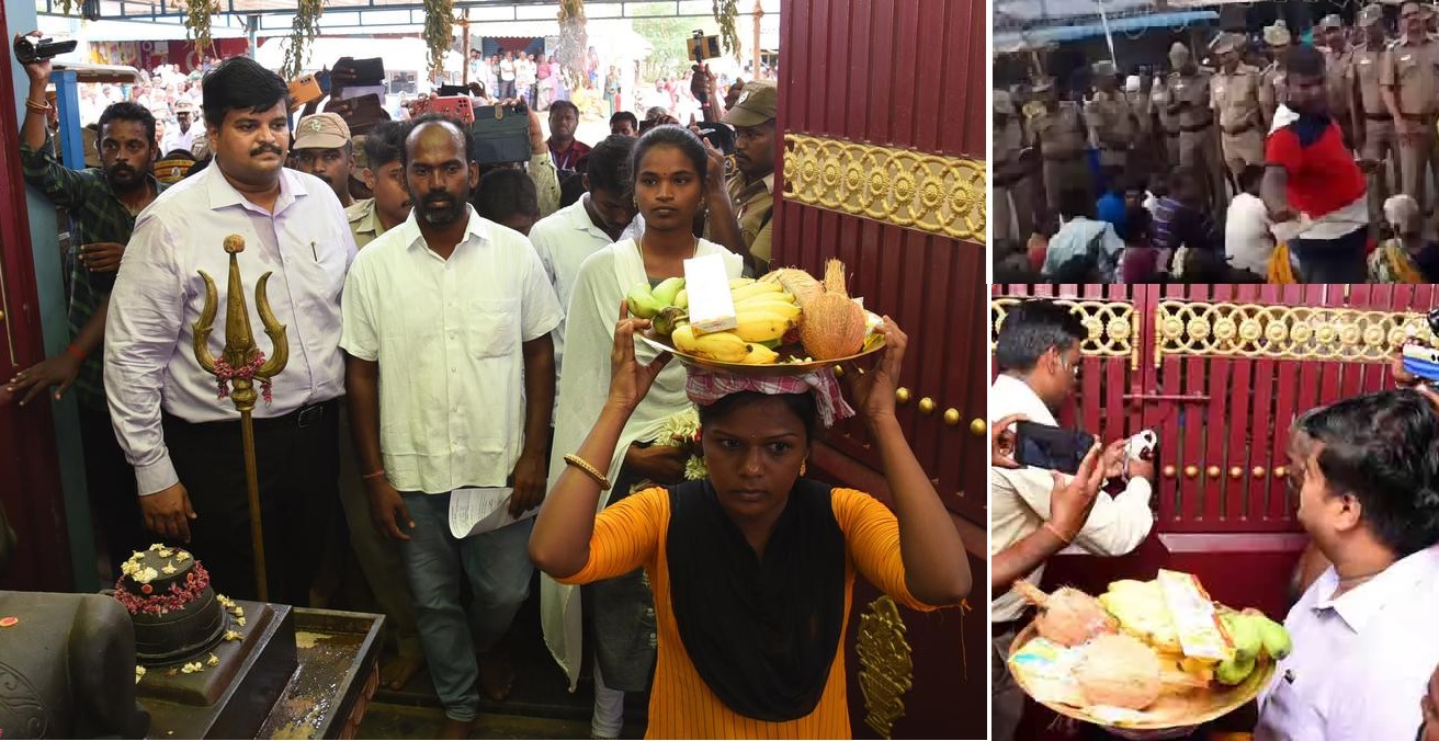 On Wednesday, District Collector Prabhushankar and the Superintendent of Police E Sundaravathanam took the Dalit people inside the temple. (Creative Commons)