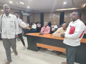 People at the CCLA office for redressal of Dharani issues