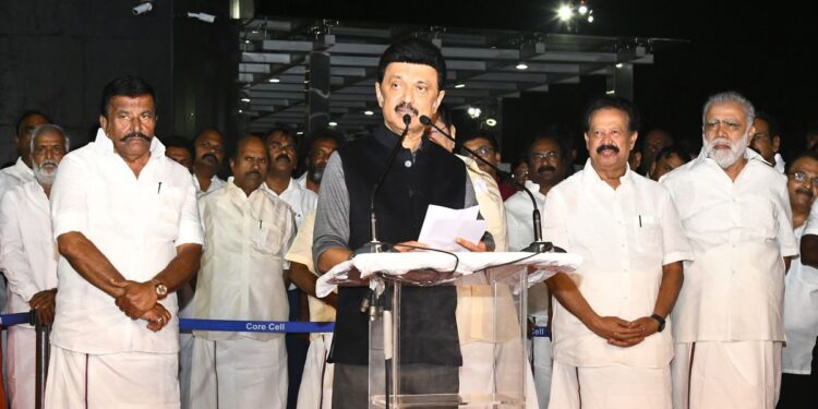 Speaking to reporters at Chennai airport, Stalin said that his two-nation visit has been a successful one. (Supplied)
