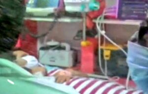 Tamil Nadu Minister V Senthil Balaji being taken to Kauvery hospital.