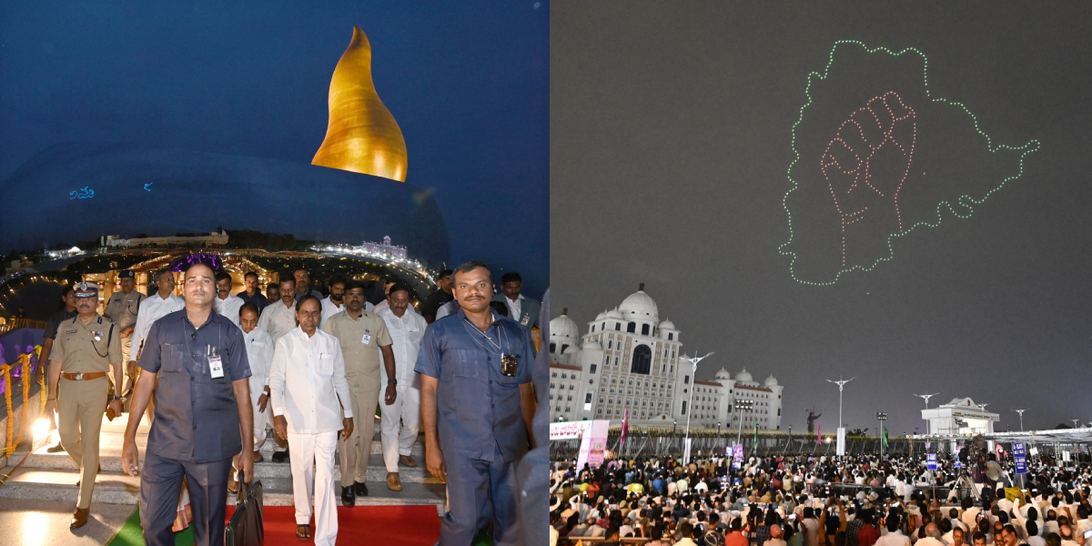 Photo story: At Telangana Martyrs’ Memorial inauguration, CM KCR also plays Dalit card