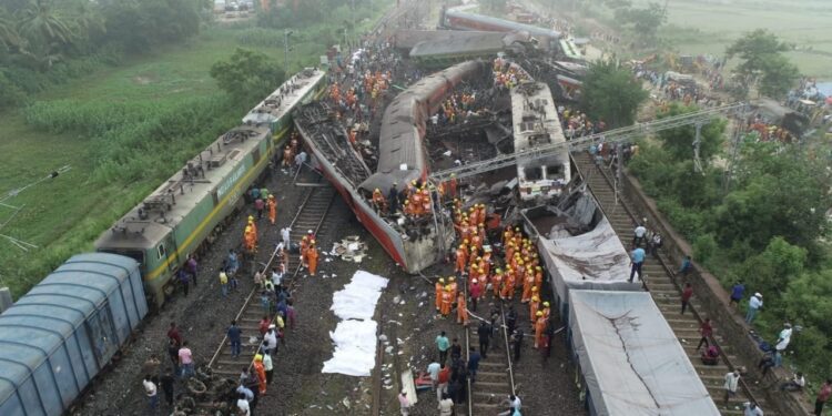 Chennai-bound Coromandel Express; Yashwantpur-Howrah Express, and a Goods Train collided near Odisha (Supplied)