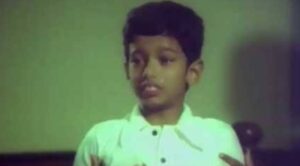 Vijay as child artist in 1984 movie Vetri