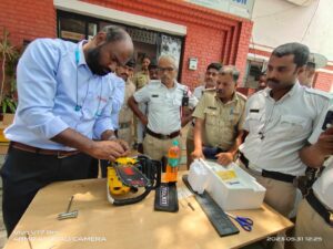 Training given to Bengaluru Traffic Police for using the Tool-Kit