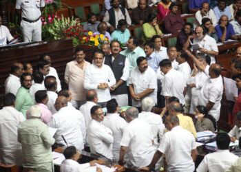 Karnataka Legislative Assembly BJP Congress Suspend MLAs