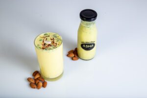 Badam Milk was introduced by Narendra Kumar Garg as their signature drink. 