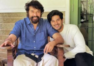 Dulquer Salmaan with his father Mammootty