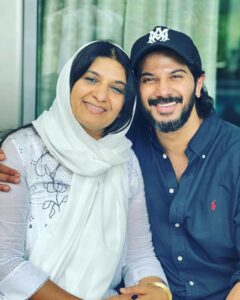 Dulquer Salmaan with his mother