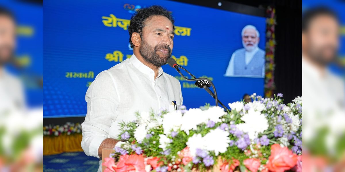 BJP state president and Union Minister G Kishan Reddy at Rozgar Mela in Secunderabad. (Twitter)