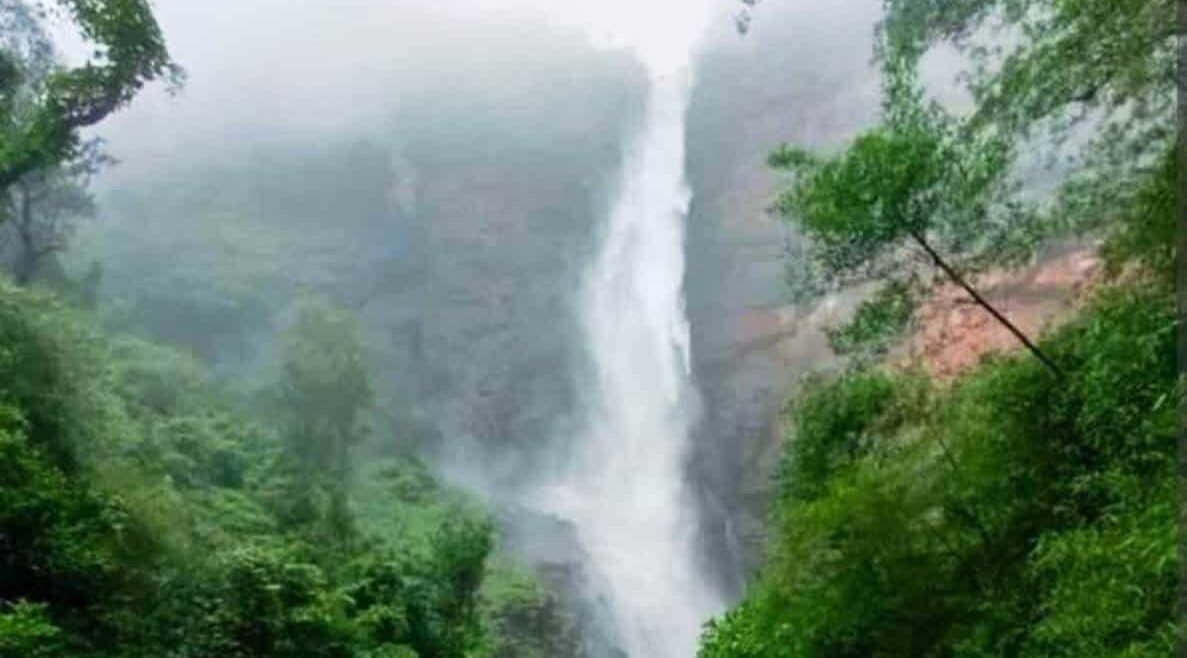 Muthyala Dhara waterfalls tourist stuck Telangana rains