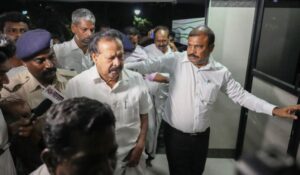 Ponmudy at ED Office in Nungambakkam. 