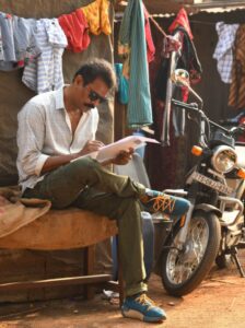 Samuthirakani on the sets