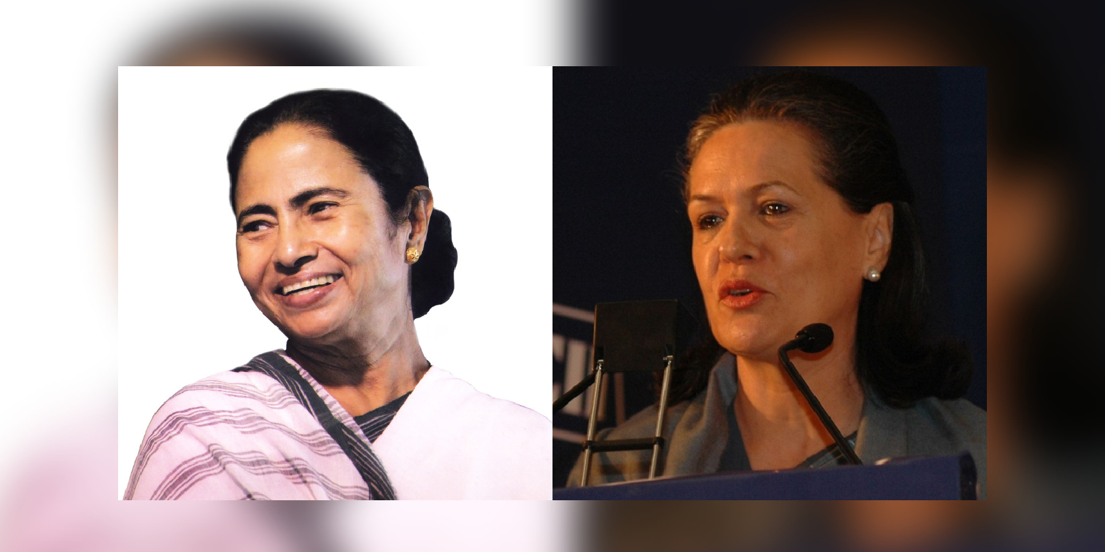 Sonia Gandhi and Mamata Banerjee at the Opposition Meet